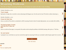 Tablet Screenshot of mlearning-world.blogspot.com
