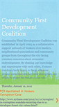 Mobile Screenshot of communityfirstdevelopmentcoalition.blogspot.com