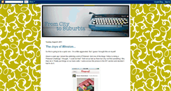 Desktop Screenshot of fromcitytosuburia.blogspot.com