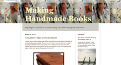 Desktop Screenshot of makinghandmadebooks.blogspot.com