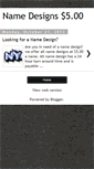 Mobile Screenshot of namedesigns.blogspot.com