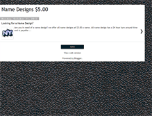 Tablet Screenshot of namedesigns.blogspot.com
