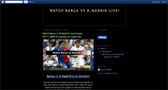 Desktop Screenshot of fcbarcelonavsrealmadridonline.blogspot.com