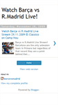 Mobile Screenshot of fcbarcelonavsrealmadridonline.blogspot.com