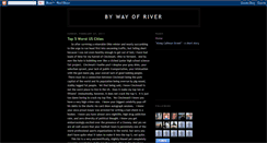 Desktop Screenshot of bywayofriver.blogspot.com