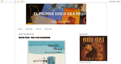Desktop Screenshot of elprimerdiscoeramejor.blogspot.com
