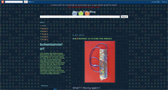 Desktop Screenshot of bohemiannieart.blogspot.com