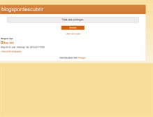 Tablet Screenshot of blogspordescubrir.blogspot.com