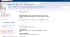 Desktop Screenshot of galateapoetrylibrary.blogspot.com