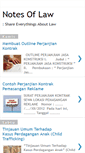 Mobile Screenshot of notesoflaw.blogspot.com