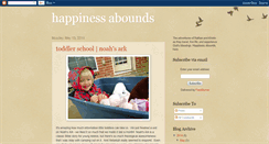 Desktop Screenshot of happinessabounds.blogspot.com