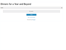 Tablet Screenshot of amycaseydinnersforayear.blogspot.com