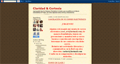 Desktop Screenshot of claridadycortesia.blogspot.com