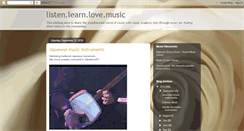 Desktop Screenshot of listenlearnlovemusic.blogspot.com