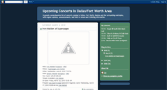 Desktop Screenshot of dfwconcertlist.blogspot.com