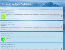 Tablet Screenshot of formacionlasalleandalucia.blogspot.com