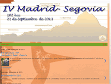 Tablet Screenshot of 100kmmadrid-segovia.blogspot.com