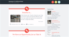 Desktop Screenshot of musingsofapoliticalmind.blogspot.com