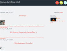 Tablet Screenshot of musingsofapoliticalmind.blogspot.com
