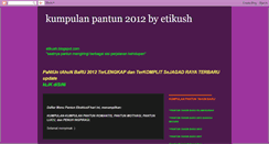 Desktop Screenshot of kumpulanpantun-etikush.blogspot.com