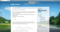 Desktop Screenshot of dogalsayilar3.blogspot.com