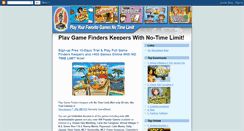 Desktop Screenshot of gamefinderskeepers.blogspot.com