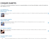 Tablet Screenshot of conquer-diabetes.blogspot.com