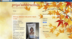 Desktop Screenshot of priyasabhiruchulu.blogspot.com