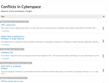 Tablet Screenshot of conflictsincyberspace.blogspot.com