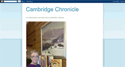 Desktop Screenshot of cambridgevtchronicle.blogspot.com