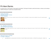 Tablet Screenshot of fitmomdiaries.blogspot.com