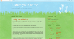 Desktop Screenshot of i-state-your-name.blogspot.com