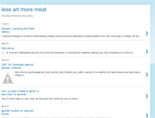 Tablet Screenshot of less-art-more-meat.blogspot.com