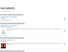 Tablet Screenshot of phpexperts.blogspot.com