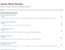 Tablet Screenshot of gamesworldtorrents.blogspot.com