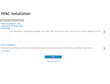 Tablet Screenshot of hvac-installation.blogspot.com