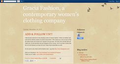 Desktop Screenshot of graciafashion.blogspot.com