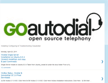 Tablet Screenshot of goautodial.blogspot.com