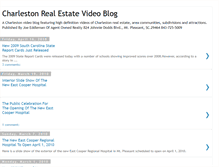 Tablet Screenshot of charlestonrealestatevideoblog.blogspot.com