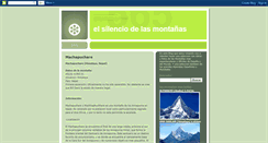 Desktop Screenshot of elsilenciodelasmontanas.blogspot.com