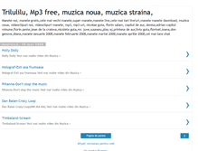 Tablet Screenshot of muzica-trilulilu.blogspot.com