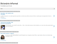 Tablet Screenshot of dicionarioinformal.blogspot.com