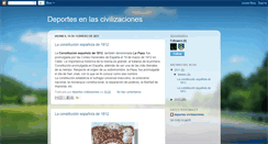 Desktop Screenshot of deportesenlascivilizaciones.blogspot.com