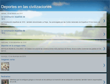 Tablet Screenshot of deportesenlascivilizaciones.blogspot.com