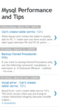 Mobile Screenshot of mysqlperformanceandtips.blogspot.com