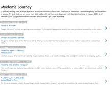 Tablet Screenshot of myelomajourney.blogspot.com