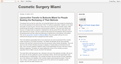 Desktop Screenshot of cosmetic-surgery-miami.blogspot.com