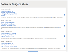 Tablet Screenshot of cosmetic-surgery-miami.blogspot.com