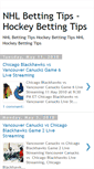 Mobile Screenshot of bettingtipshockey.blogspot.com