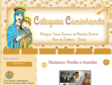 Tablet Screenshot of catequesecaminhando.blogspot.com